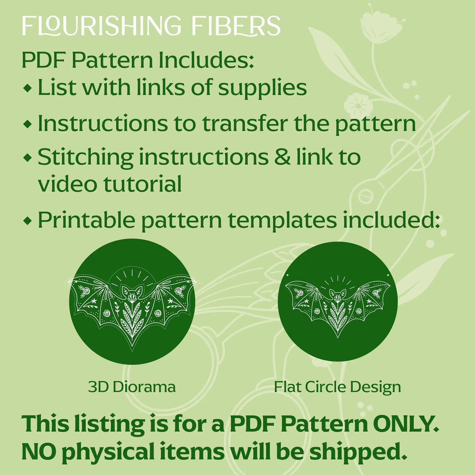 Moonlit Bat & Blooms PDF - Image 2