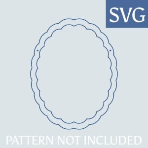 SVG : Scalloped Oval Wall Hanging